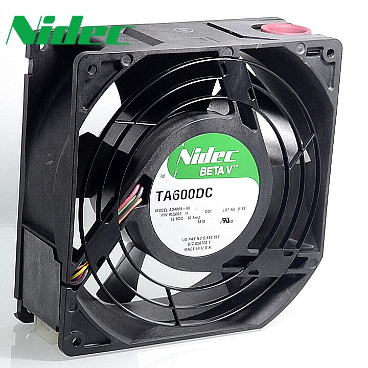 Nidec H80E12MS1B7-57A02 80x80x38mm Cooling Fan 66.1 CFM 0.58Amp 6.96Watts 12V PWM 4-pin Connector