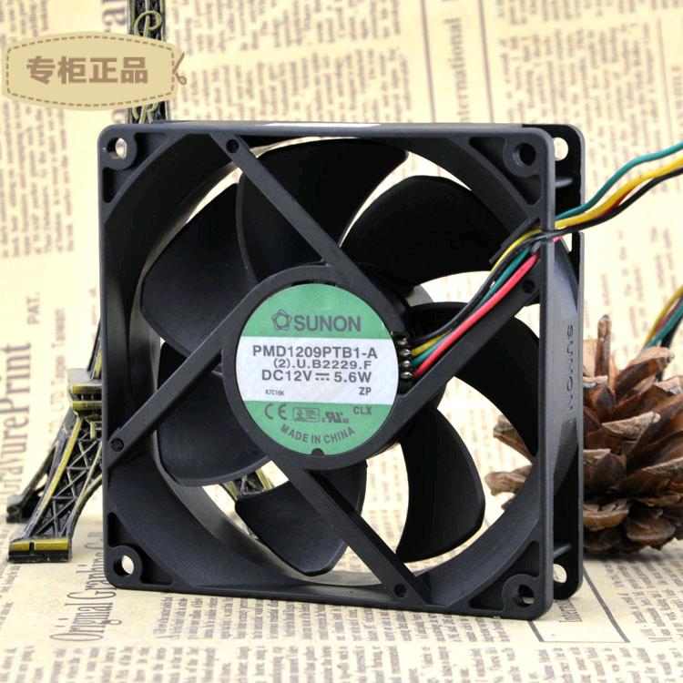 Free Delivery. 8038 8 cm server fan four-wire PWM controlled speed 1.86 A large air volume PFC0812DE