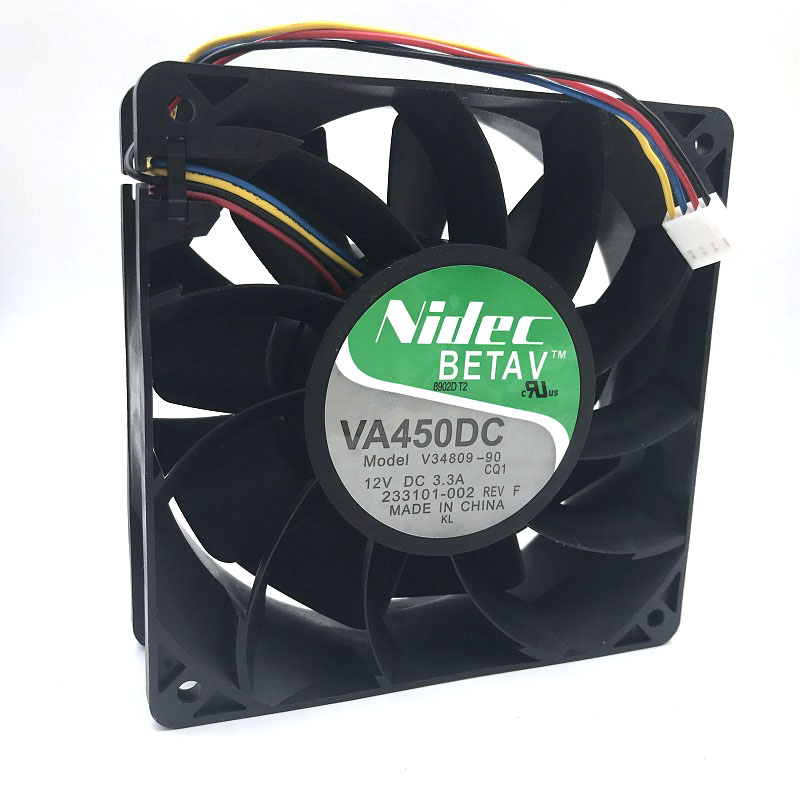 Original NIDEC 12038 UltraFlo V12E12BS2B5-07A02 NX613-A00 12V 3A 4Wire Cooling Fans