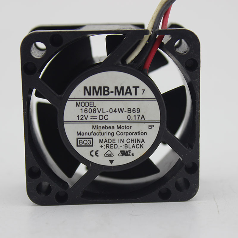 For NMB 1608VL-04W-B69 40*40*mm 12VDC 0.17A 3pin cooling fan