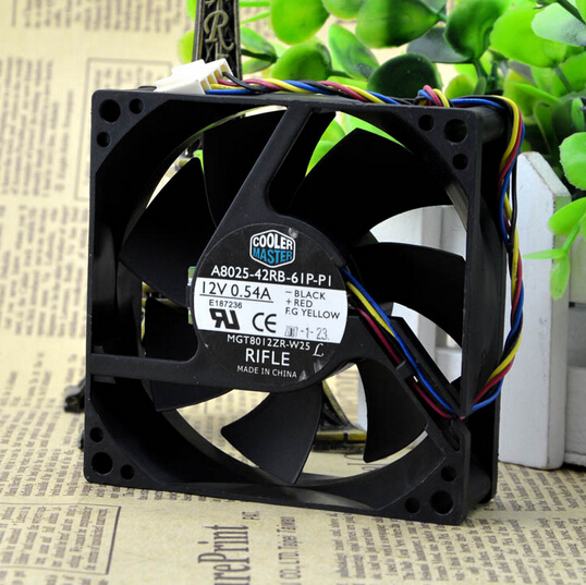 Wholesale: AVC 12V 70*70* DESC0715B2U 0.7A 4 wire temperature controlled ball large air CPU fan