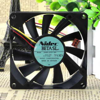 The original Nidec D08R-12TH 01A 12V 0.17A 8CM 80*80*15 three lines radiating fan