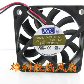 Wholesale Original AVC DA06010B12U DC 12V 0.40A 6CM 6010 3 wire dual ball bearing cooling fan