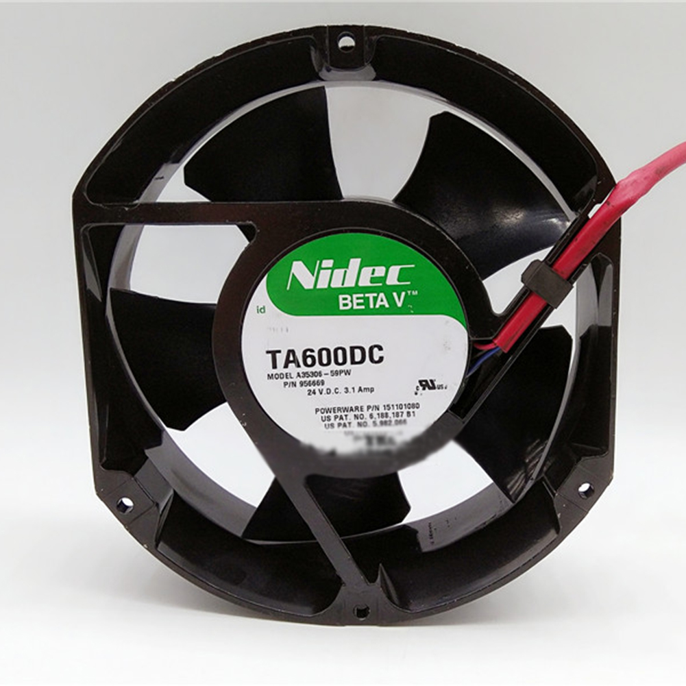 Nidec TA350DC TA450DC B31256-56 Server Square Fan DC 12V 0.49A 120x120x38mm 3-wire