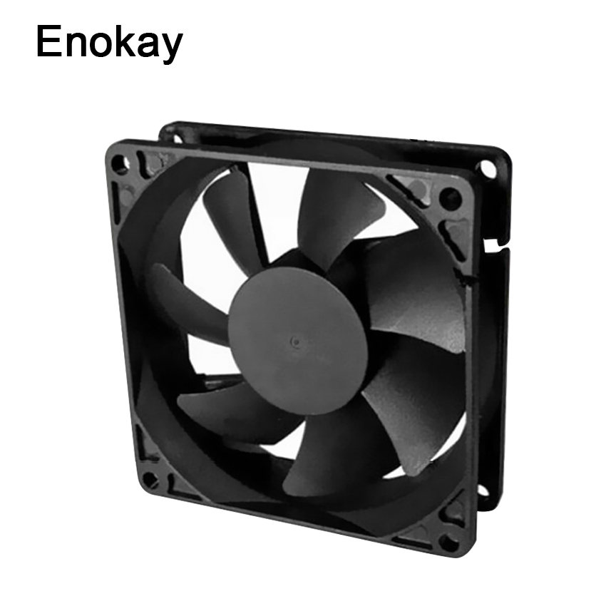 New Water Cooler Computer Enokay 5pieces Lot For 12v/24v 2pin 8cm 80mm DC Fan 80x80x mm Industrial Ventilation Cooling