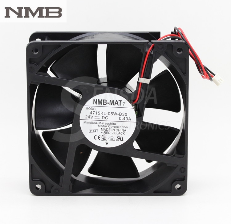 1 PCS NMB 4715KL-05W-B30 12038 12cm 120mm DC 24V 0.40A  Cooling Fan 2 Pin