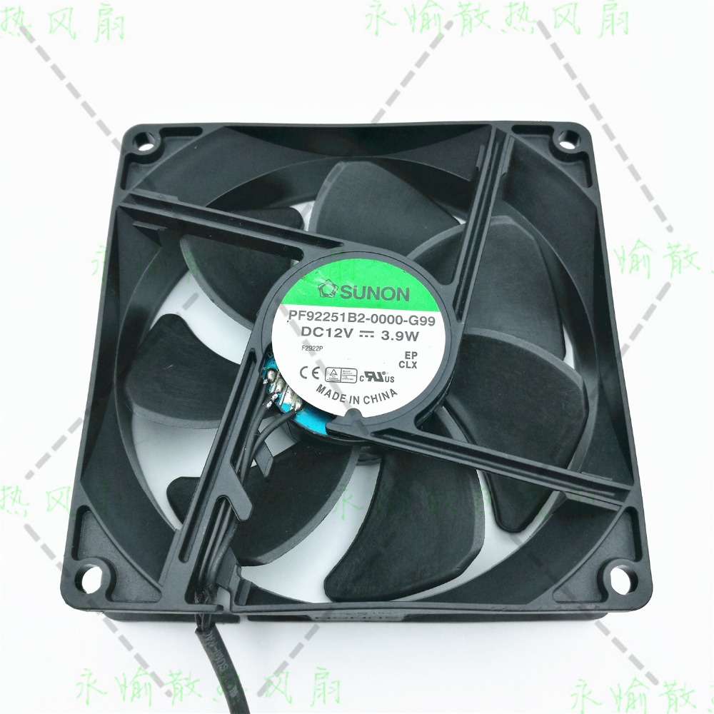 SUNON EF92251S1-Q04C-S9A Server Square Fan DC 12V 3.96W 90x90x25mm 4-wire