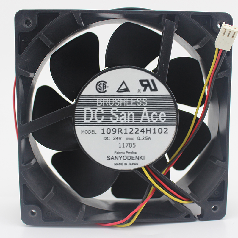 Free shipping NIDEC B31256-33 12V 0.49A 12CM 1X1X38MM COOLING FAN