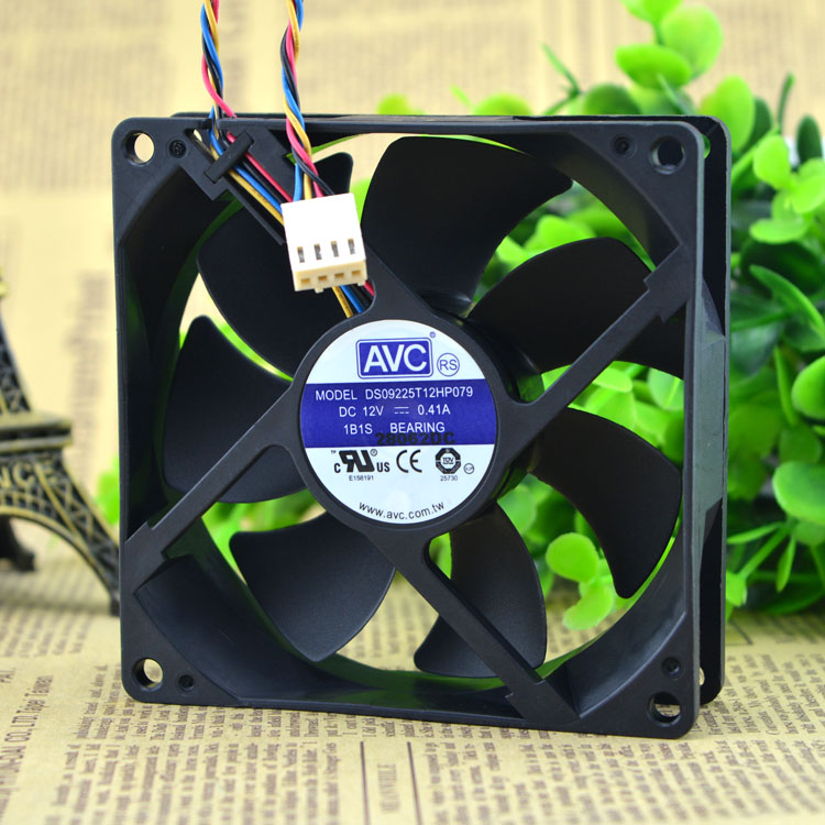 Free Delivery. AFB0912DH 12 v 2.5 A 9025 9 cm ball four-wire PWM fan violence