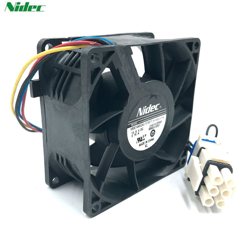 Refrigerator WR60X10356 cooling fan Brand new Nidec V80E14MS2A3-57A611 13.6V 8038 waterproof cooler