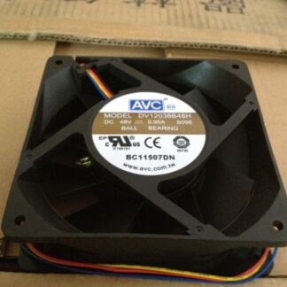 AVC DBTA1225B8S P006 1x1x25mm 12cm DC 48V 0.5A 4-wires Server Square Cooling Fan