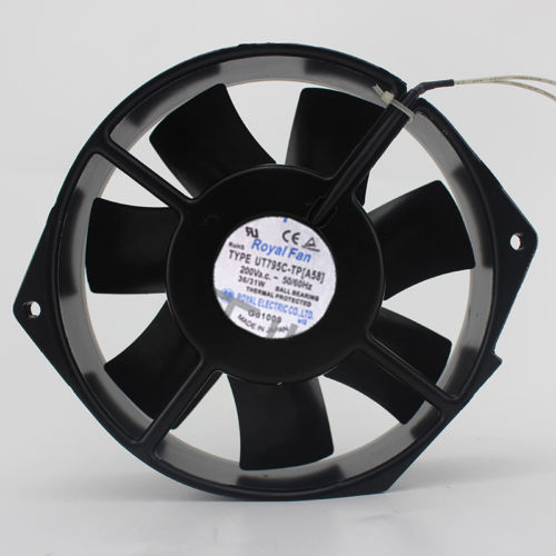 Royal Fan UT795C-TP9 [A58] AC200V 36/31W 172*150*38MM 2 wires cooling fan