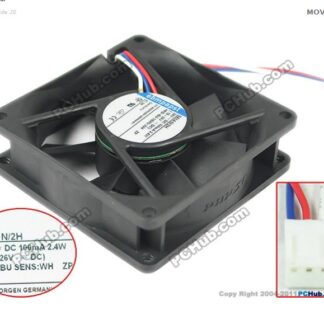 Brand New Original PAPST 8cm 8025 Three-wire TYP 8414 N/2H 24V 2.4W Frequency Conversion Fan