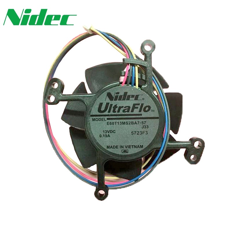 Original Nidec 4210 0.13A TA150DC C34247-16 42*42*10mm DC 5V 2 Lines NBR Bearing Set Top Box Switch Heat Sink Cooling Fan