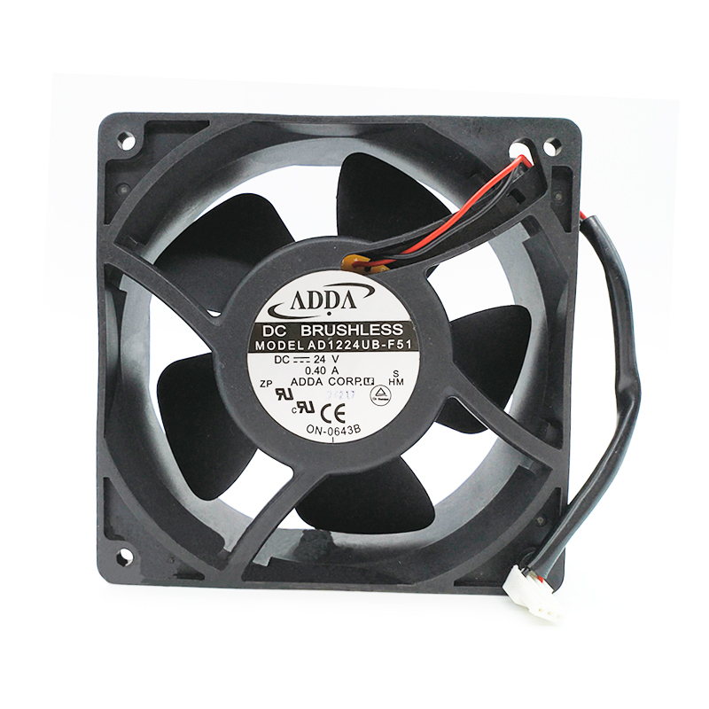 ADDA AD1224UB-F51 12cm 12038 DC 24V 0.40A server inverter Axial flow cooling fan