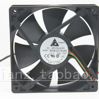 New original 12025 12V 0.6A AFB1212VH 12CM four-wire PWM chassis cooling fan