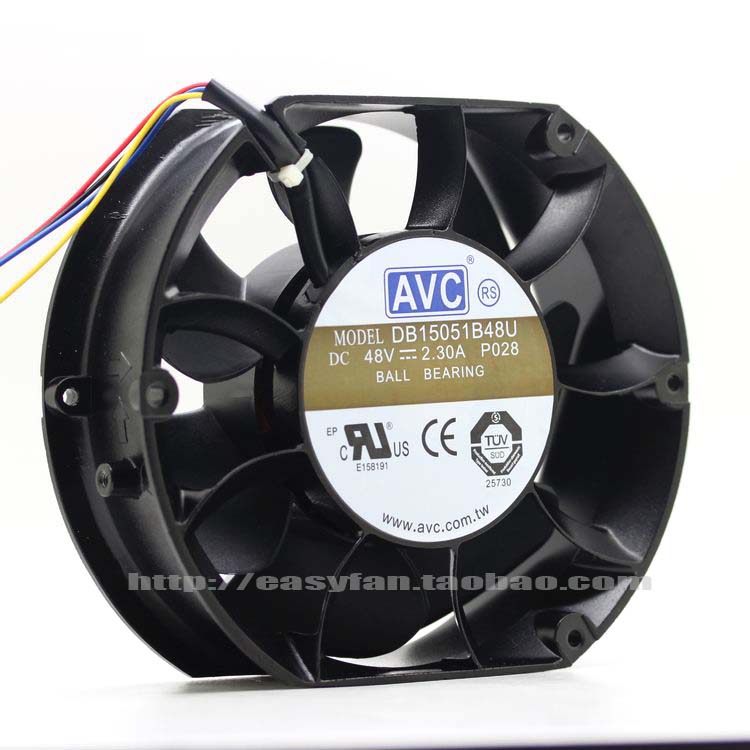 NEW AVC DB15051B48U 150mm 48V Double Ball bearing 15051 cooling fan