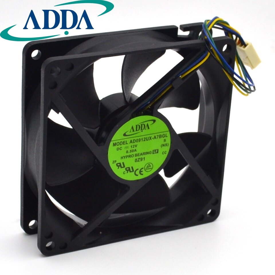 92*92*25MM AD0912UX-A7BGL 9225 9CM large air flow chassis CPU cooling fan for