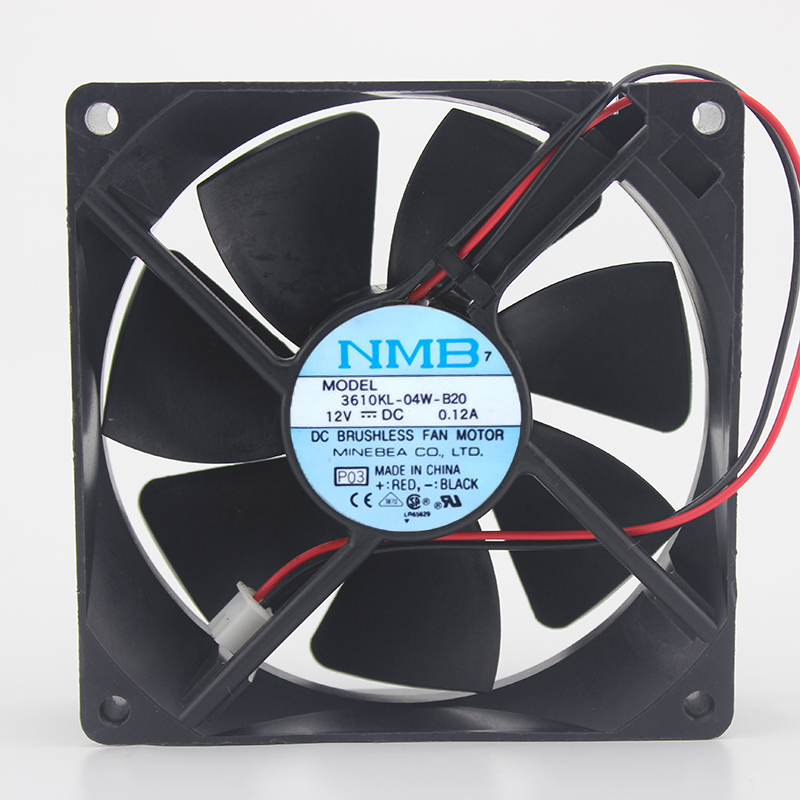 Genuine 3610KL-04W-B 9025 inverter cooling fan 12V 0.12A silent double ball