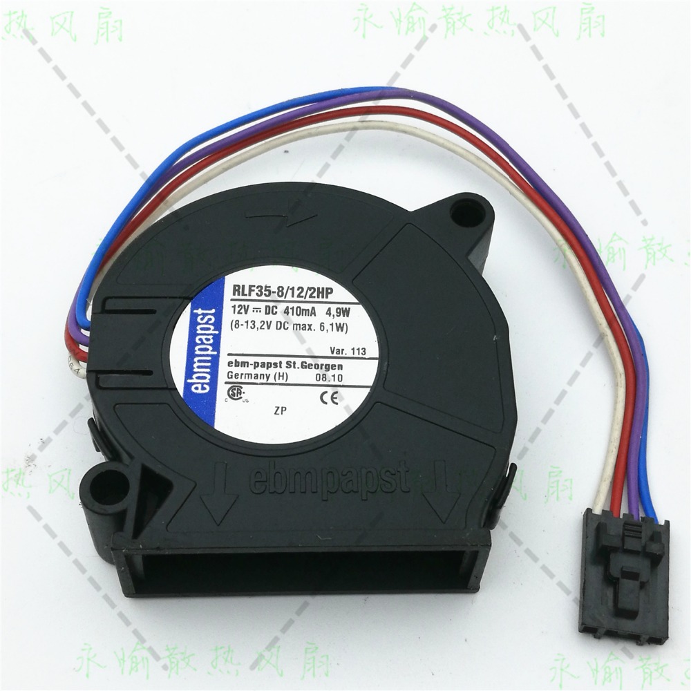 Ebm-papst RLF35-8/12/2HP RLF35-8 12 2HP DC 12V 410mA 4.9W 50X50X15mm Server Blower fan