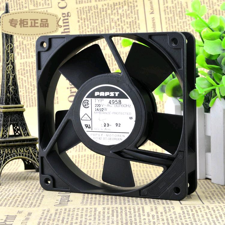 Free Delivery. 12 cm TYP4958 125 14/12 2 v w double ball bearing fan