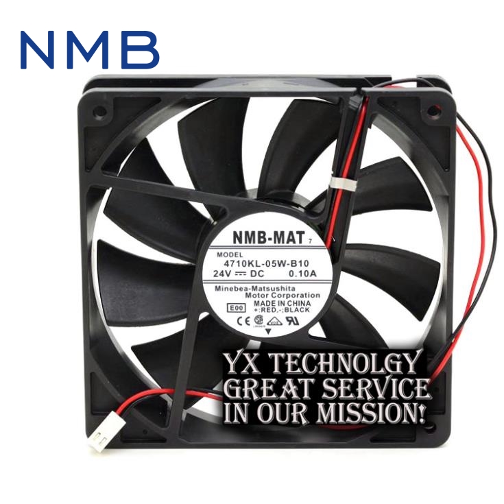 New nmb-mat7 4710KL-05W-B10 12025 12CM 24V inverter 0.10A cooling fan for