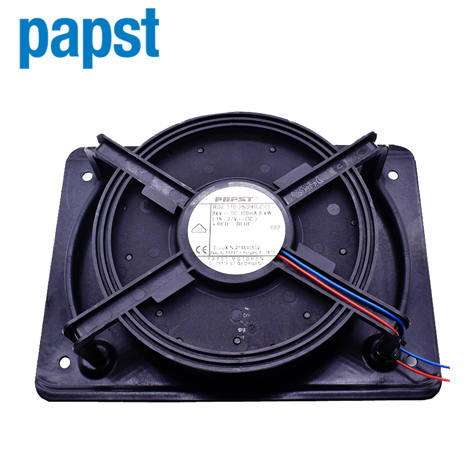 PAPST TYP RDE 110-25/24R/C01 DC 24V 2.4W 2-pin turbine fan