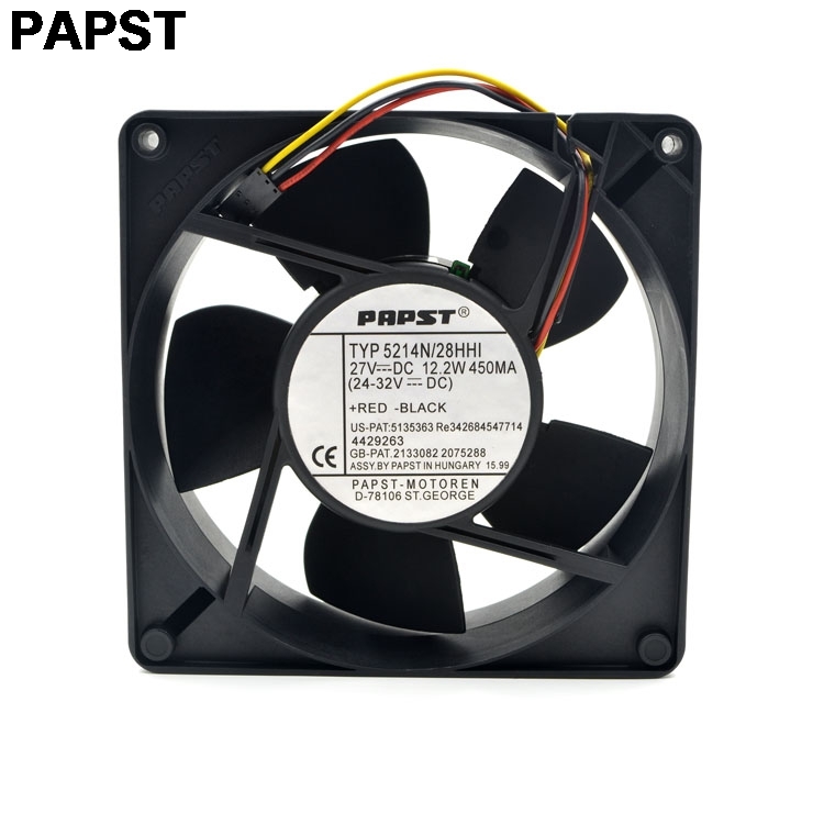 PAPST 5214NH/28HHI 12738 127mm DC 24V 12.2W 450MA axial cooling fan