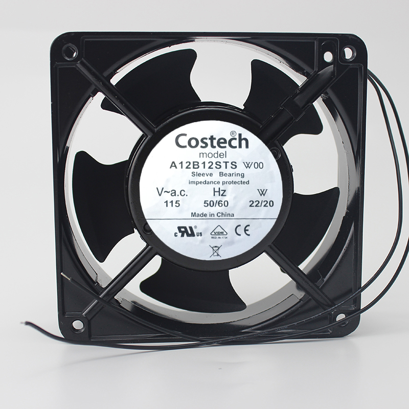 Original Costech A12B12STS W00 12CM 115V 22 / W Cooling Fan