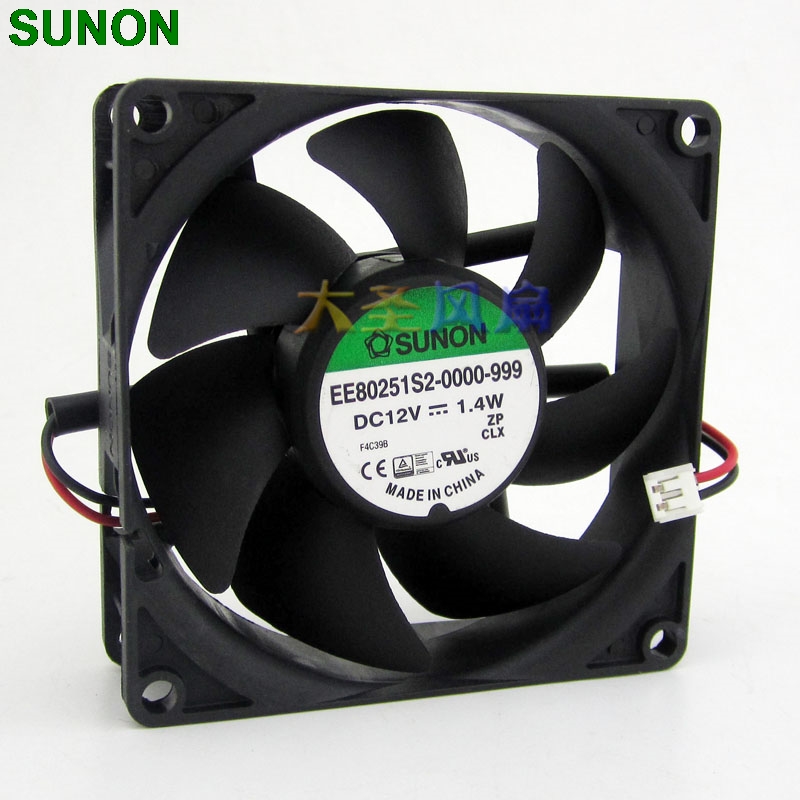 Sunon EE80251S2-0000-999 SUNON 8025 1.4W 12V magnetic axial cooling fan 80mm