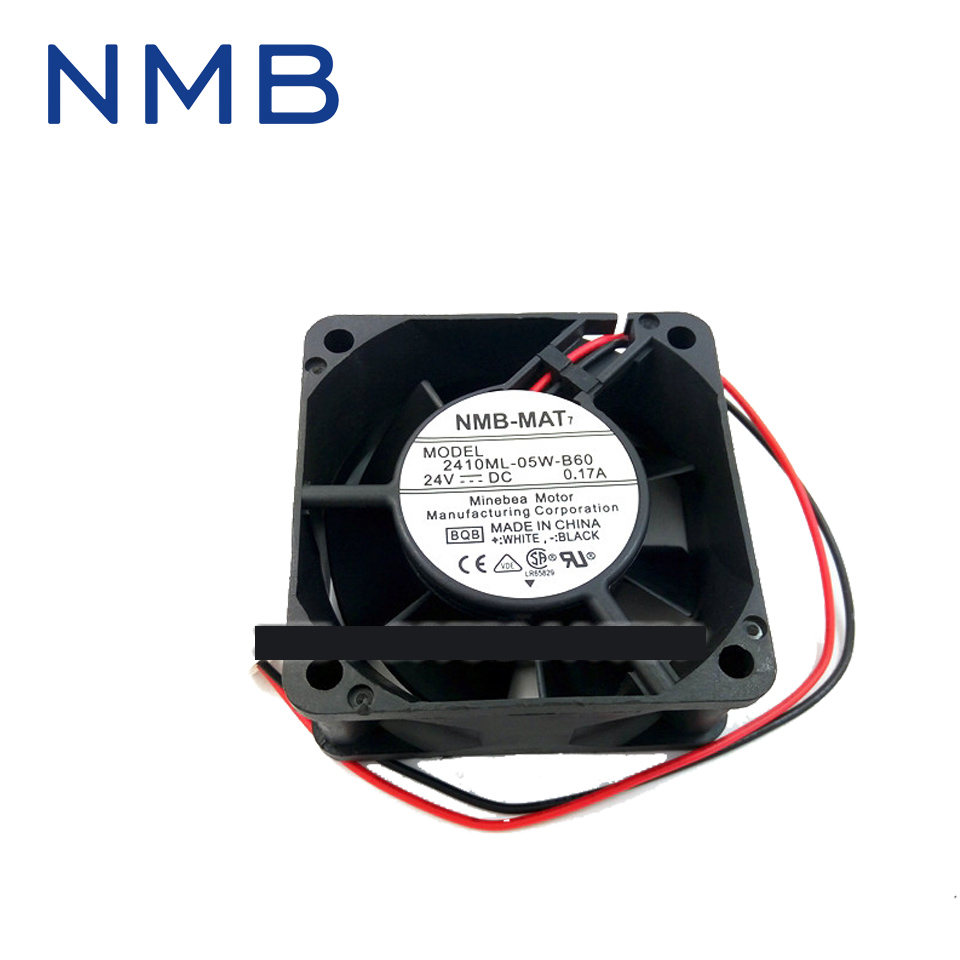 original NMB 2410ML-05W-B60 DC24V 60*60*25 bearing cooling fan radiator