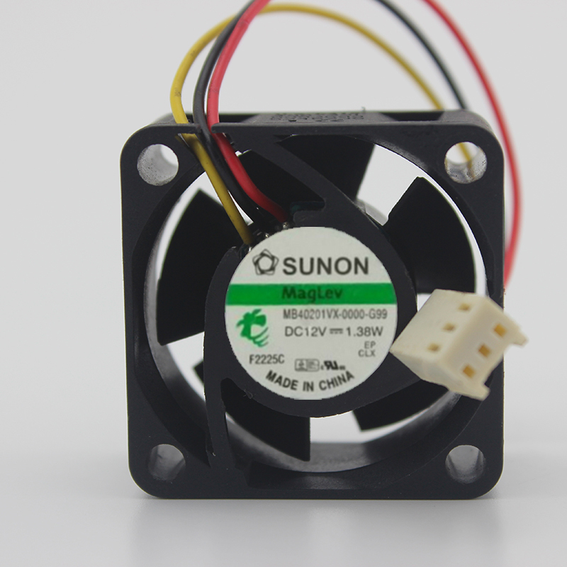 sunon ME40101VX-0000-G99 40mm 4010 40*40*10mm slim DC12V 1.60W mini axial case cooling fan 3-P 8500RPM 9.9CFM