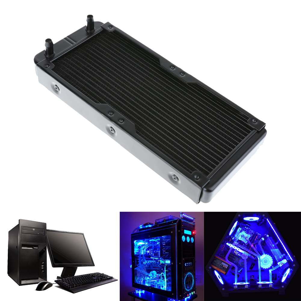 New water cooling head water colling set 240B radiator + SC600 pump + 140mm tank + 2M tube + CPU / GPU Block with total fitting