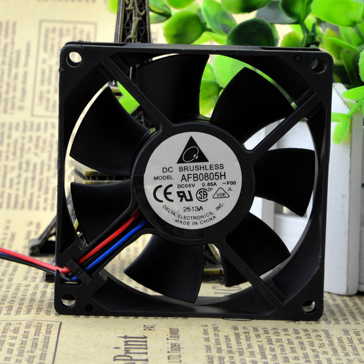 AFB0805H Delta 8025 5V 8CM double ball-bearing 35.31CFM 3000RPM axial cooling fan