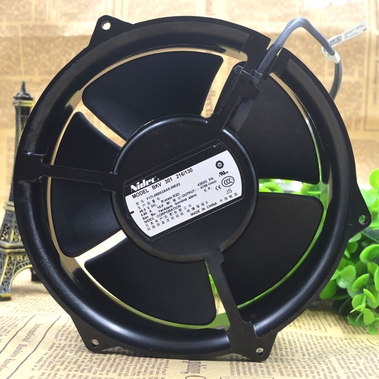 NIDEC Y17L48BS2AA5-09E02 BKV 301 216-130 DC48V 0.80A 4 wires cooling fan
