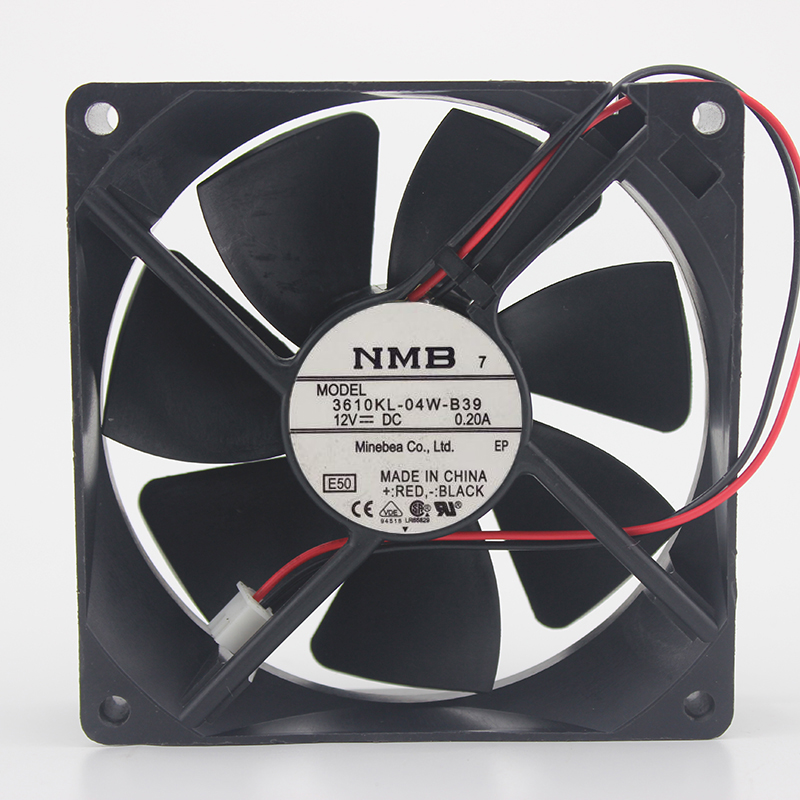 NMB-MAT 3610KL-04W-B39 0.A large air volume machine cooling fan 12V 9cm