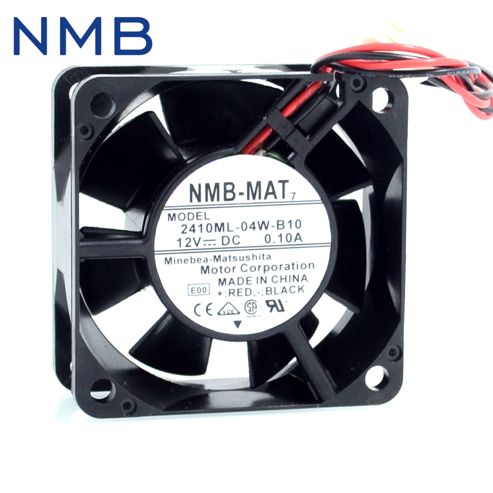 NMB-MAT7 2410ML-04W-B10 6025 6CM 12V 0.10A dual ball bearing silent Cooling fan