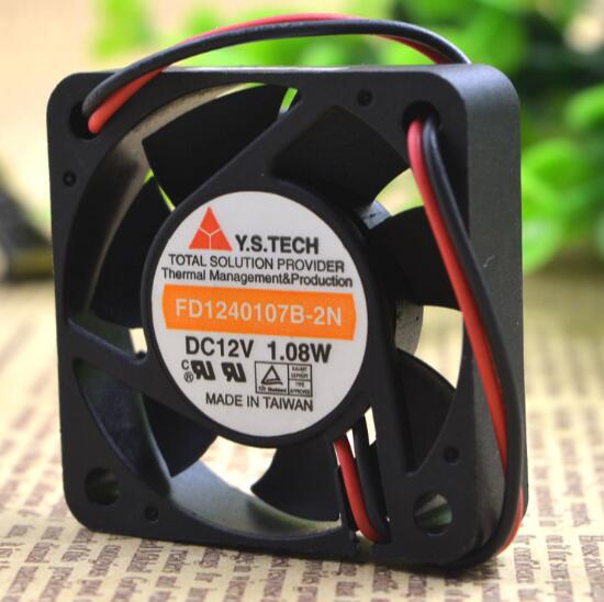 Y.S.TECH FD1240107B-2N authentic 4CM 40*40*10 1.08W 2 wire cooling fan