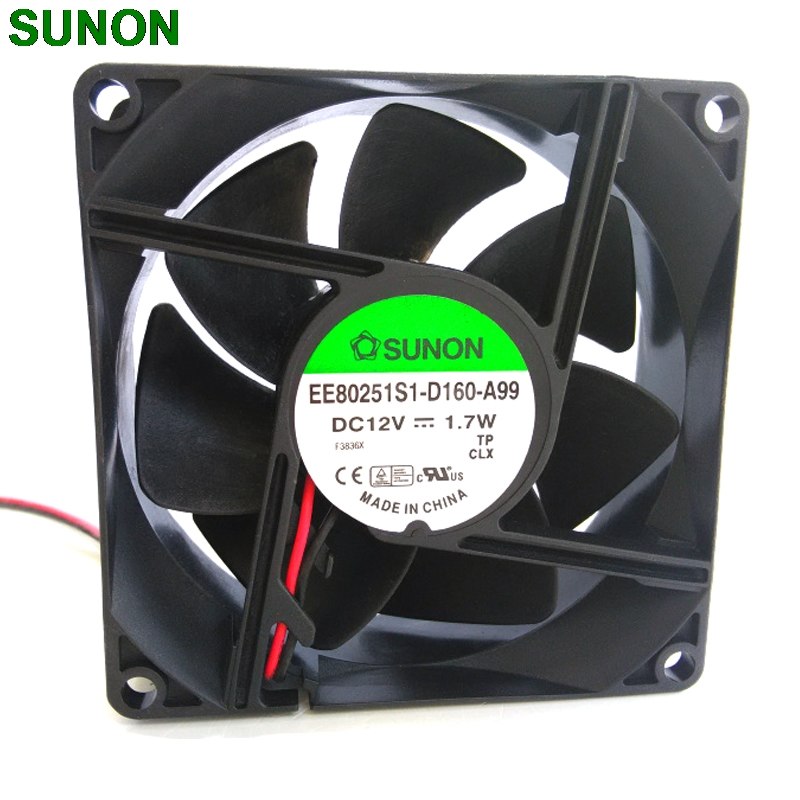 Sunon EE80251S1-D160-A99 80*80*25mm DC12V 1.7W silent 80mm cooling fan