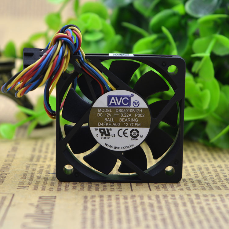 AVC DV05028B12U 5cm 12V 1.65A 2 lines double ball cooling fan