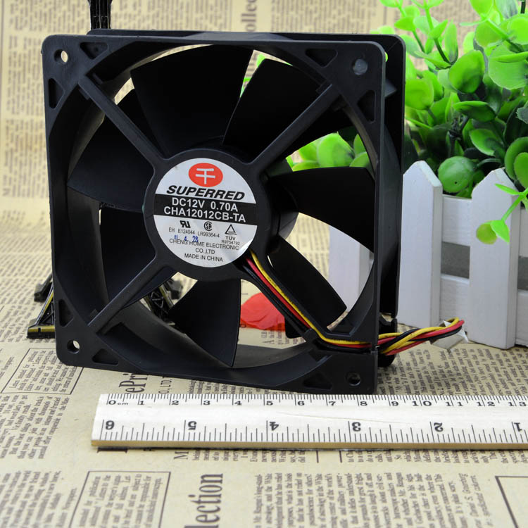 SUPERRED CHA12012CB-TA DC12V 0.70A 4 wire PWM control cooling fan