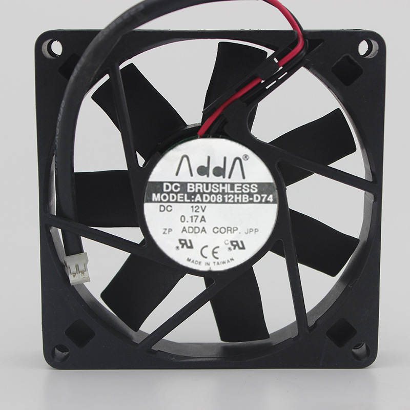Brand New Original AD0812HB-D74 12V 0.17A ADDA 8015 8CM Chassis Power Supply Fan