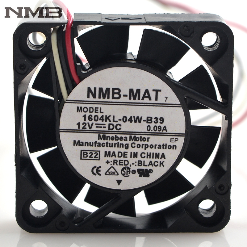 NMB 1604KL-04W-B39 4cm 4010 12V 0.09A drive cooling fan