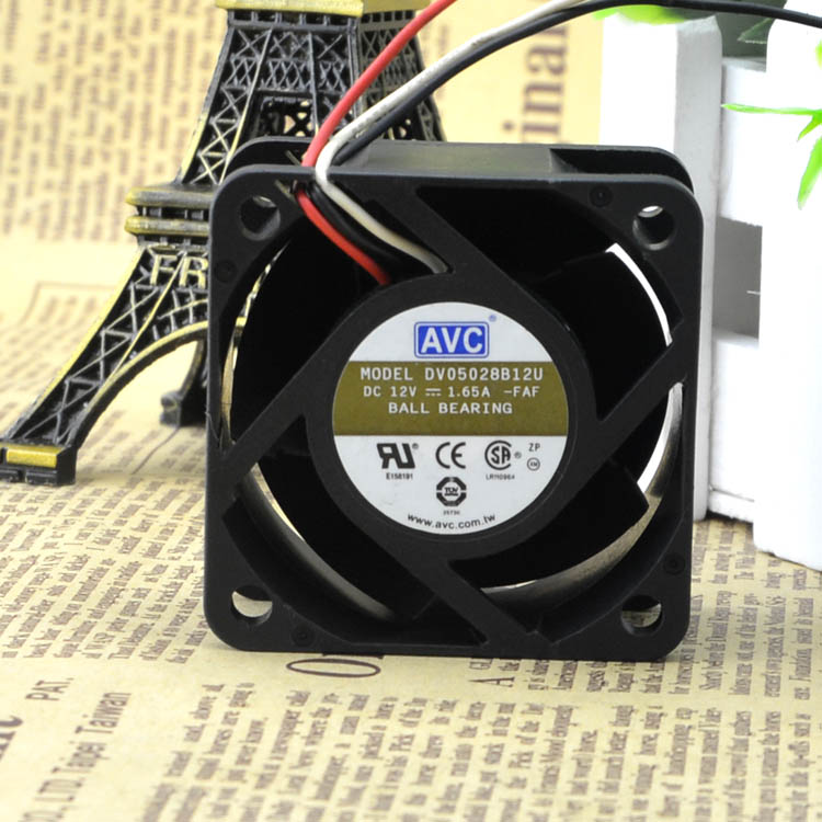 AVC DS05010B12H 5010 12V 0.22A Double Ball Fan 4-wire temperature controlled fan