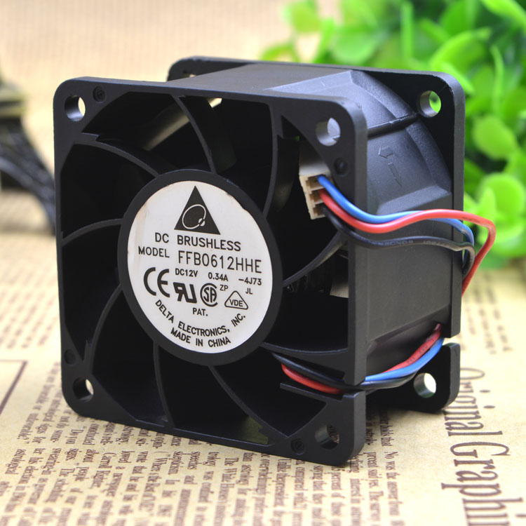 Delta FFB0612HHE 6cm 12v 0.34A double ball bearing cooling fans