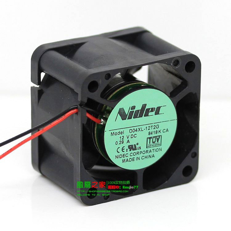 NIDEC D04XL-12T2G 4CM Double Ball bearing 1U Server cooling fan