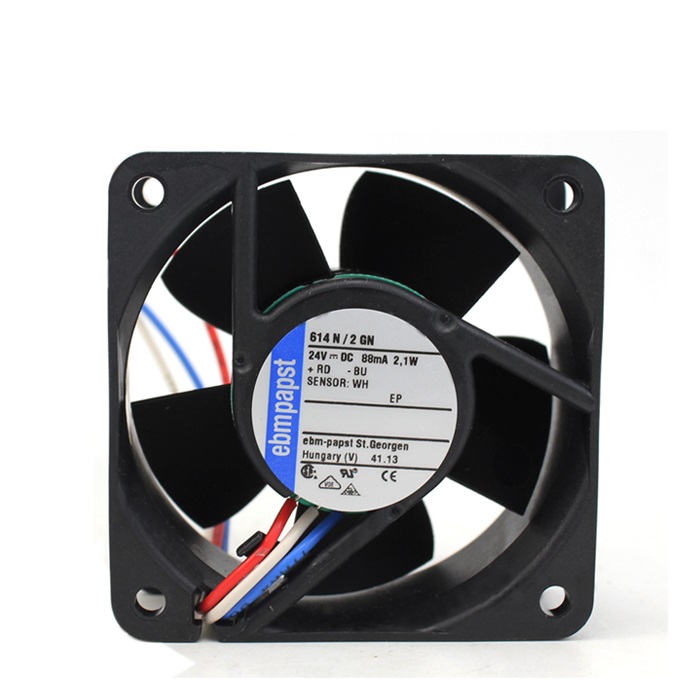 ebmpapst 614N/2GN 24V 88mA 2.1W 6cm axial cooling fan