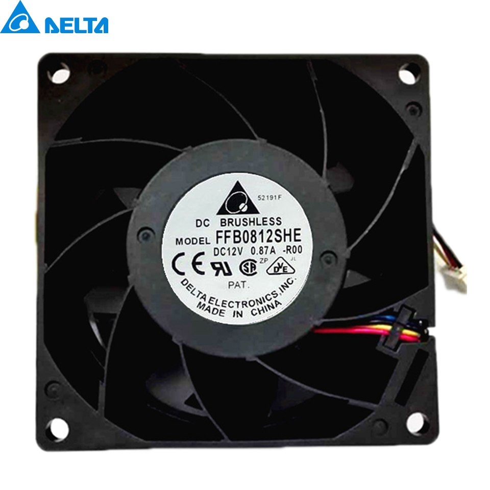 Delta FFB0812VHE 12V 0.57A ball bearing cooling fan