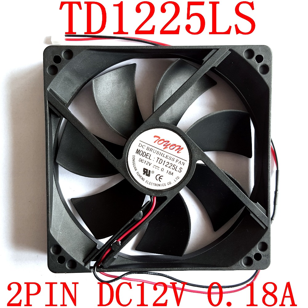 TOYON TD1225LS DC12V 0.18A 1x1x25mm cooling fan