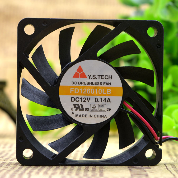 Y.S.TECH XYW08038012BS DC 12V 0.97A 3-wire 70mm Server Square fan